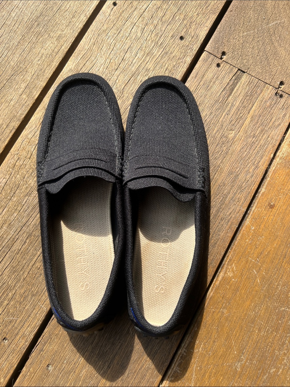 Rothy's Black Slip-On Moccasins